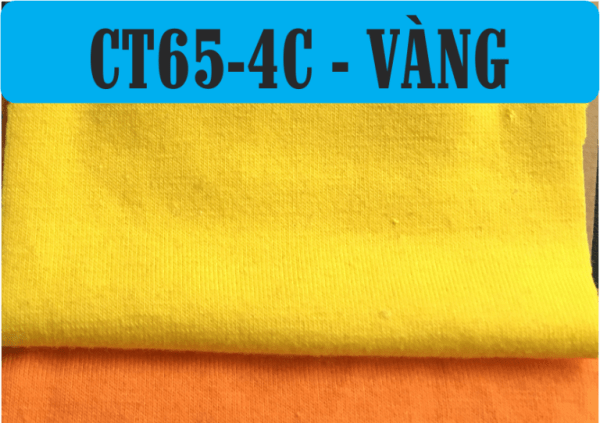 Vải CVC màu vàng